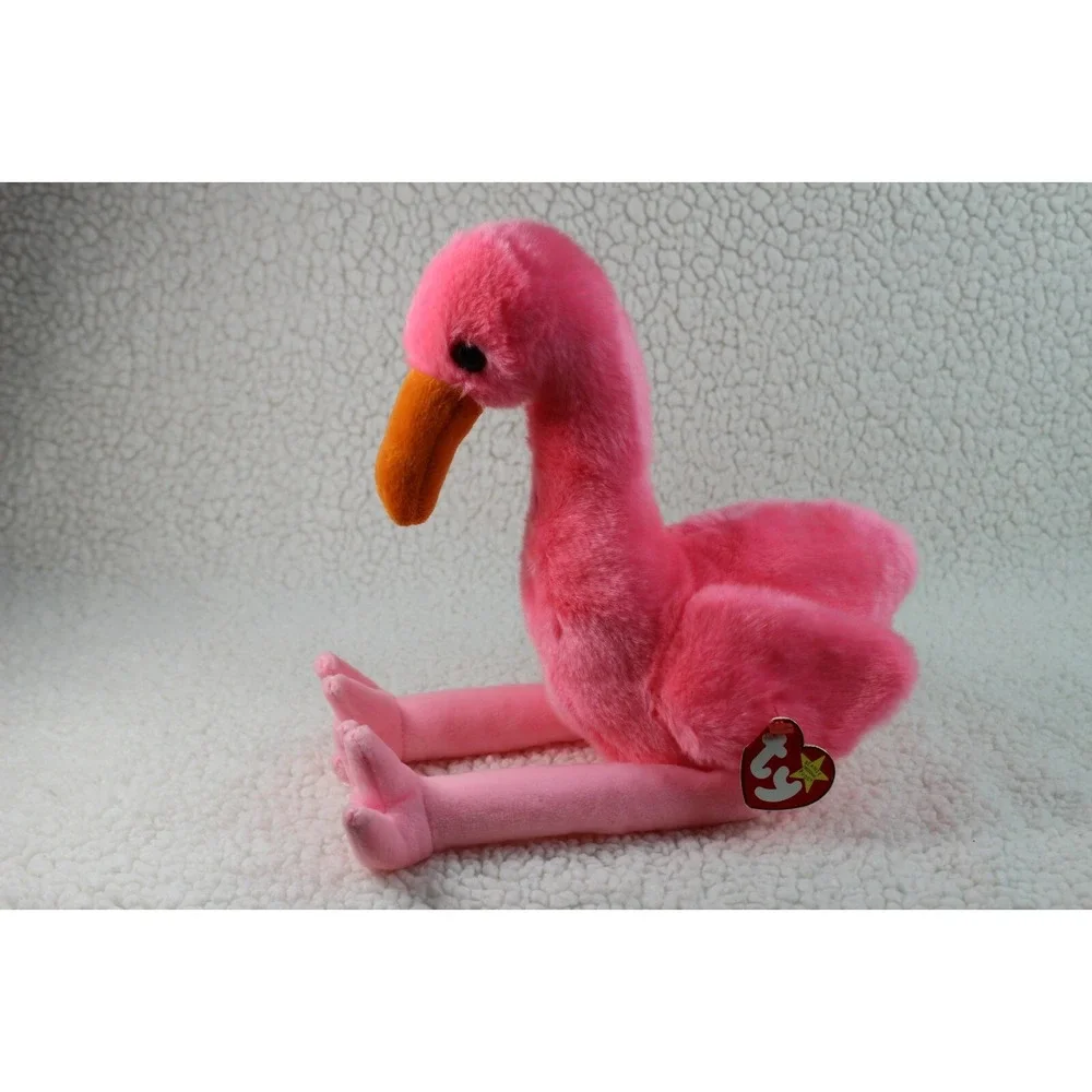 FLAMINGO PINK TY Beanie Baby Buddy PINKY the Stuffed Toy Plush NWT PLUSH‎